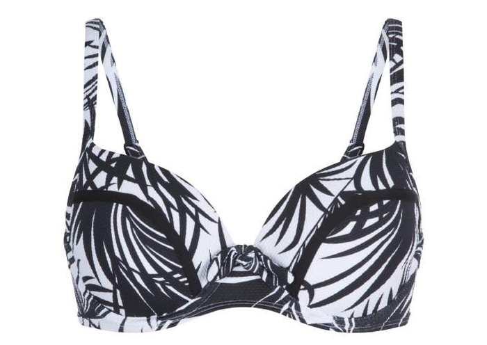 LingaDore Beach Eivi zwart/wit voorgevormde bikinitop