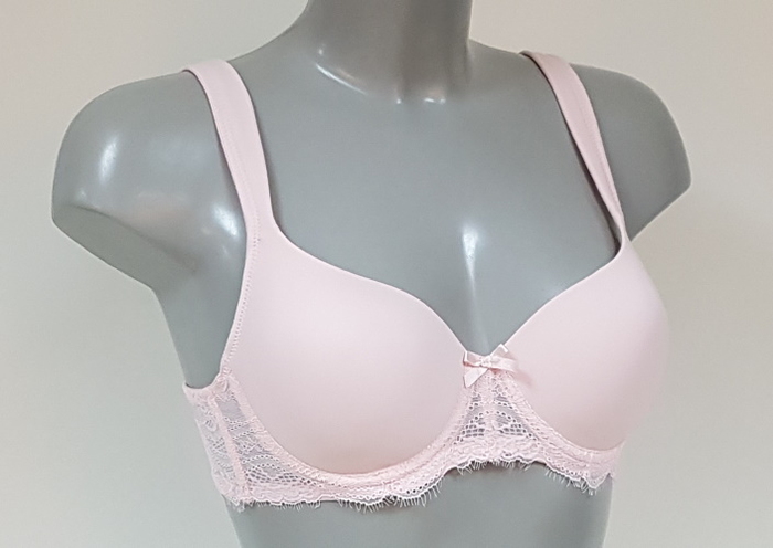 Elbrina Embroid pastel roze voorgevormde bh