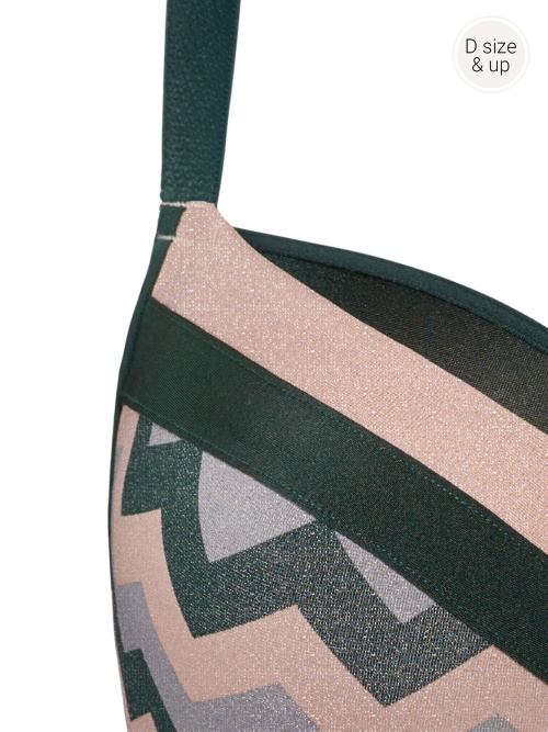 Marlies Dekkers Courage groen/print voorgevormde bh