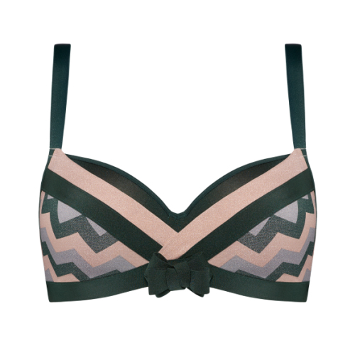 Marlies Dekkers Courage groen/print voorgevormde bh