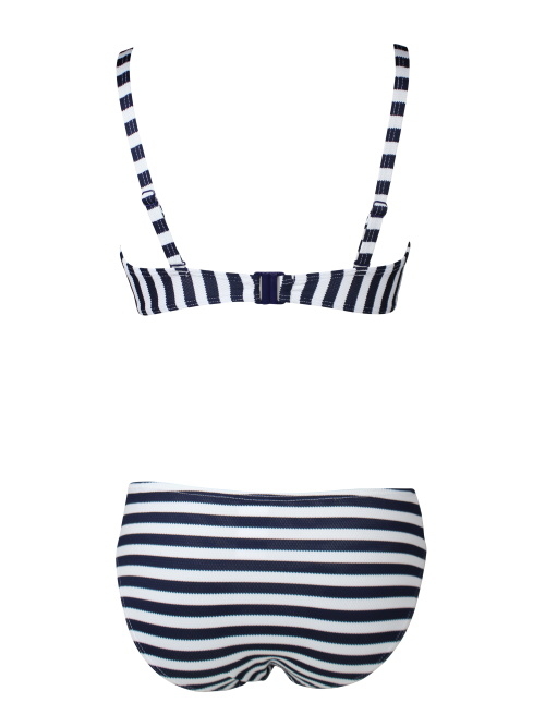 Lentiggini ALL OVER STRIPES zwart/wit bikini set