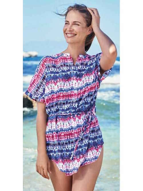 Rosa Faia Badmode Bajo blauw/roze tuniek
