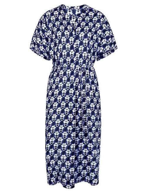 Rosa Faia Badmode Kekepa blauw/wit strandjurk