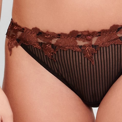 LingaDore Caviar Raisin zwart/bruin string