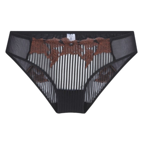 LingaDore Caviar Raisin zwart/bruin slip