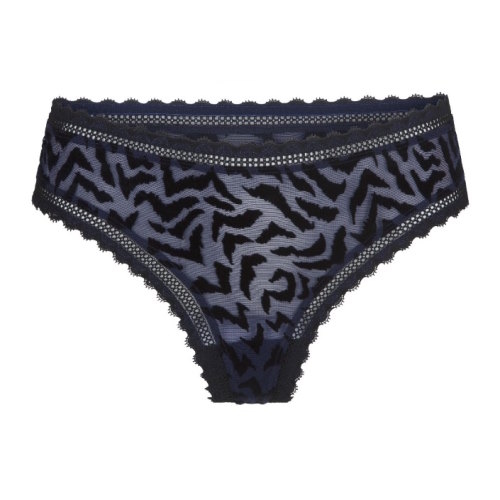 LingaDore Black Iris blauw/zwart string