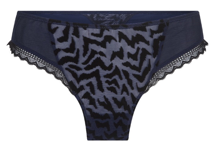LingaDore Black Iris blauw/zwart slip