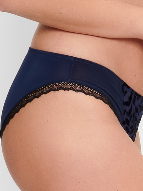 LingaDore Black Iris blauw/zwart slip