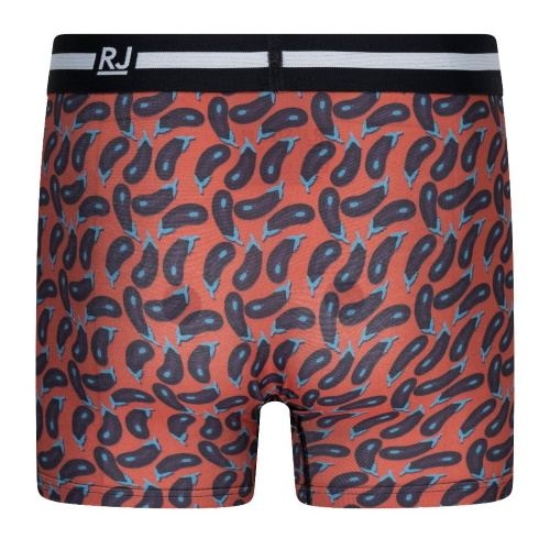 RJ Bodywear Men Pure Color aubergine sport boxer