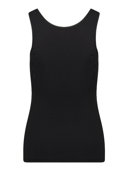 RJ Bodywear Pure Color zwart dames hemd