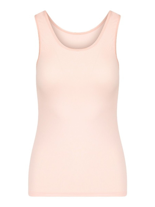 RJ Bodywear Pure Color peach pink dames hemd