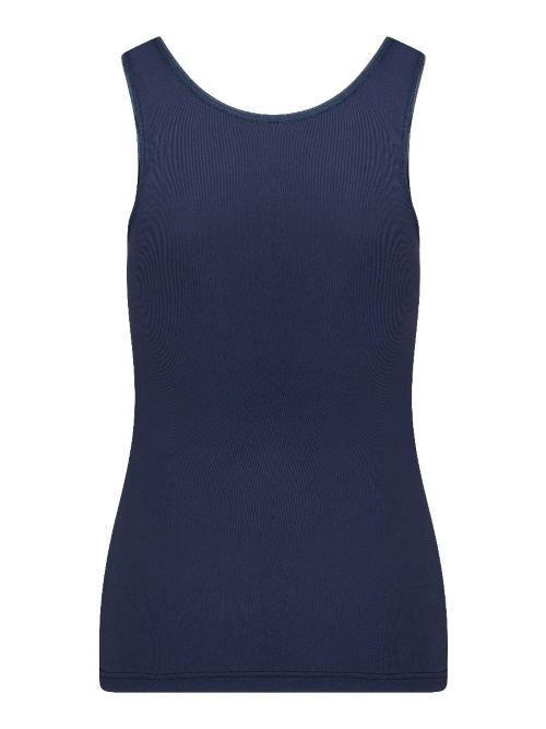 RJ Bodywear Pure Color marine blauw dames hemd