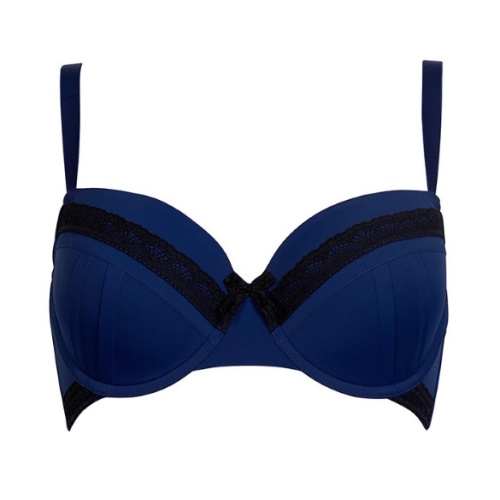 After Eden D-Cup & Up Marinte blauw/zwart voorgevormde bh