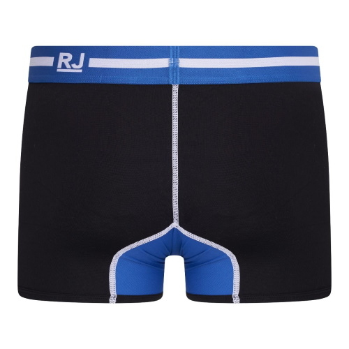 RJ Bodywear Men Pure Color blauw/zwart sport boxer