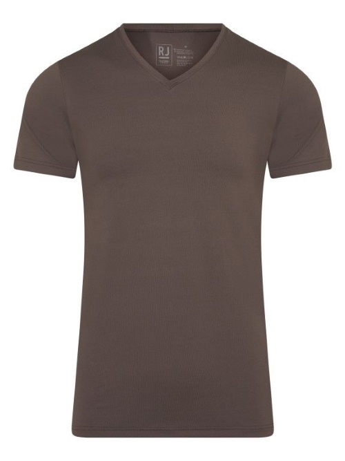 RJ Bodywear Men Pure Color bruin shirt