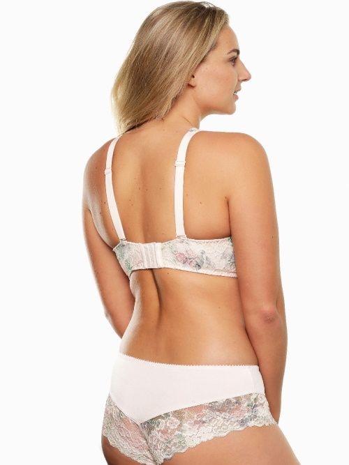 LingaDore Bluebay ivoor/print voorgevormde bh