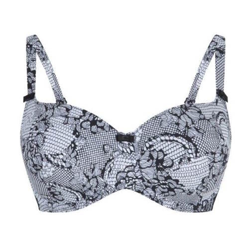 LingaDore Papagayo wit/zwart voorgevormde bh