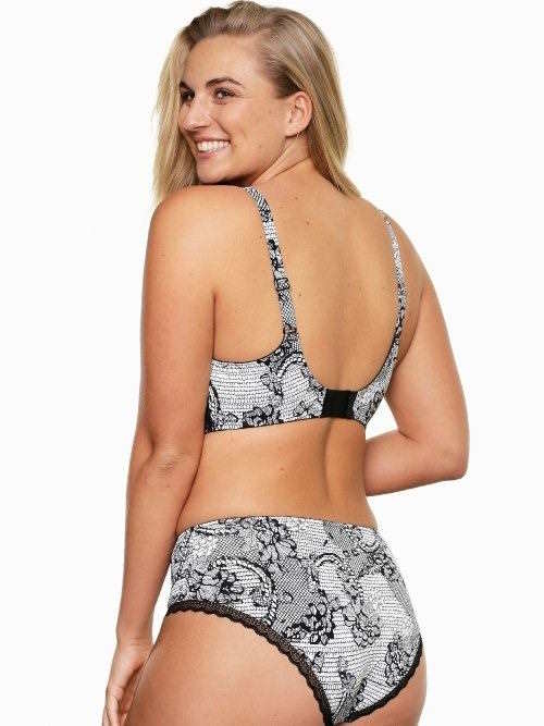 LingaDore Papagayo wit/zwart voorgevormde bh