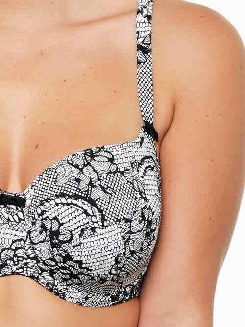 LingaDore Papagayo wit/zwart voorgevormde bh