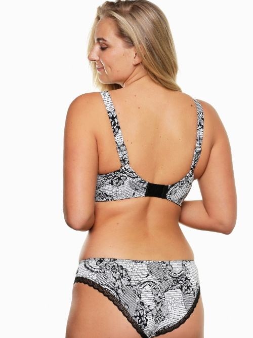 LingaDore Papagayo wit/zwart niet voorgevormde bh