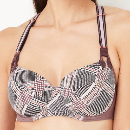Marlies Dekkers Gloria bruin/print voorgevormde bh