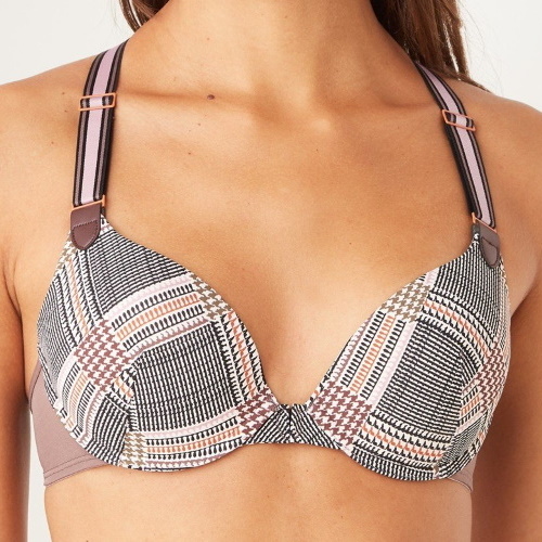 Marlies Dekkers Gloria bruin/print push up bh