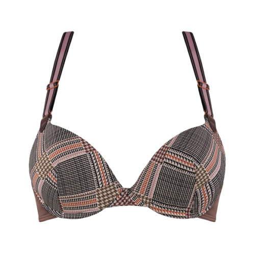 Marlies Dekkers Gloria bruin/print push up bh