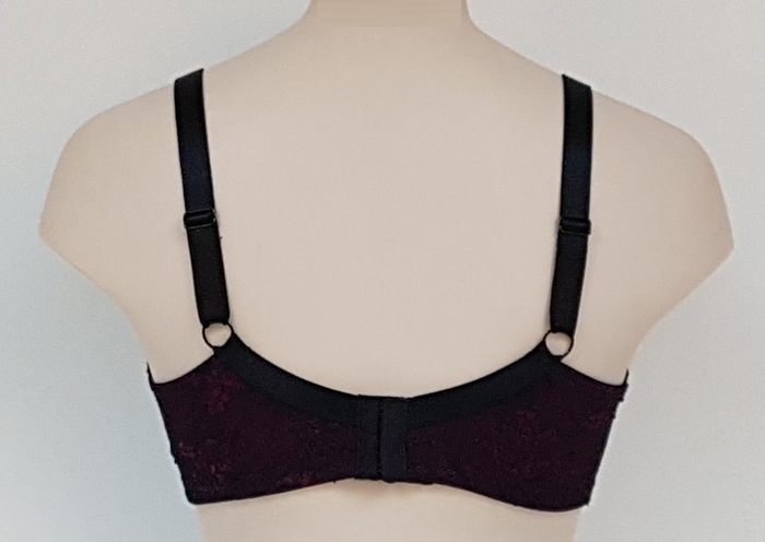 Elbrina Valerie Glamour zwart/roze voorgevormde bh