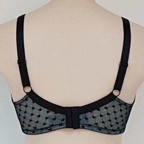 Elbrina Valerie Glamour groen/zwart voorgevormde bh
