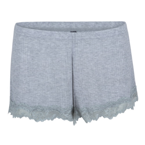 LingaDore Night Fine Rib grijs slaapshort