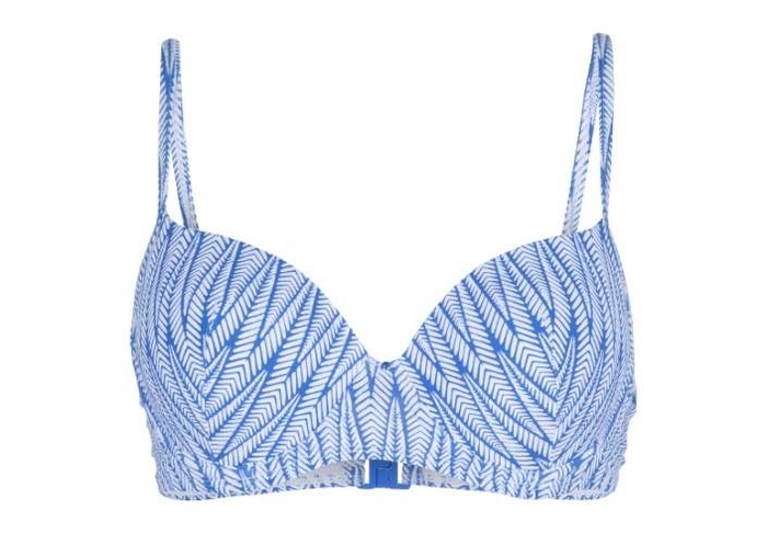 LingaDore Beach Shade Of Blue wit/blauw voorgevormde bikinitop