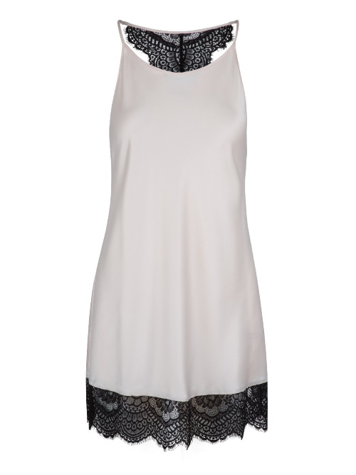 LingaDore Night Powder/Black powder/black slipdress