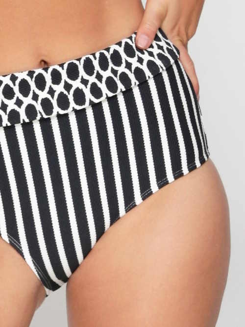 LingaDore Beach Black & White zwart/wit bikini broekje