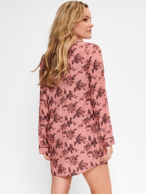 LingaDore Night Flower Fudge antique rose nachthemd