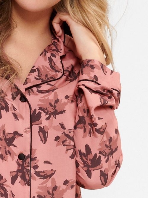 LingaDore Night Flower Fudge antique rose nachthemd
