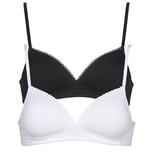 My Basic by After Eden Comfy wit/zwart wireless bh