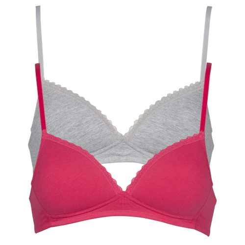 My Basic by After Eden Comfy roze/grijs wireless bh
