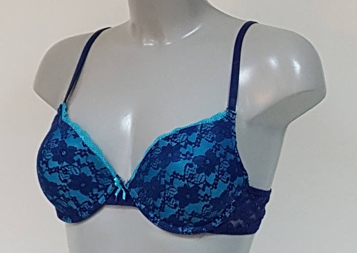 Elbrina Blossom blauw push up bh