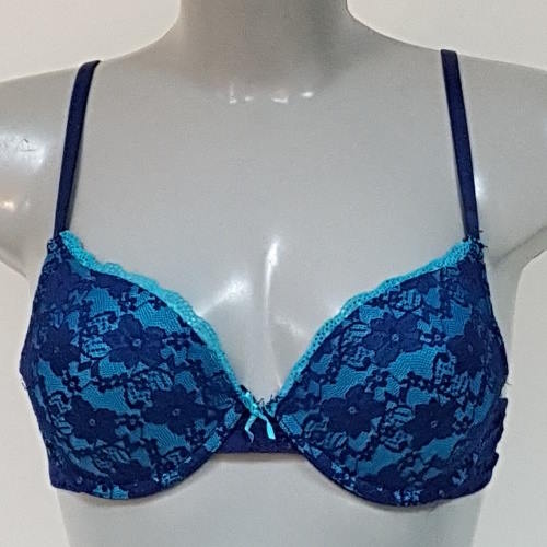 Elbrina Blossom blauw push up bh