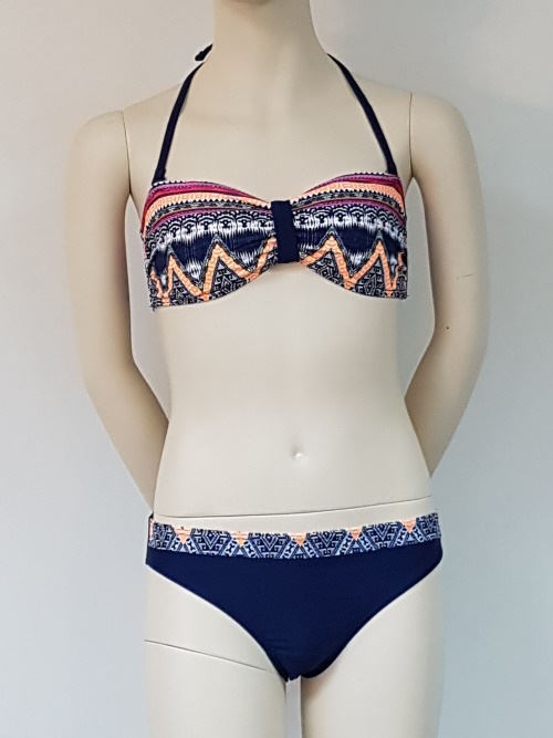 Nickey Nobel Jennifer marine blauw/print bikini set