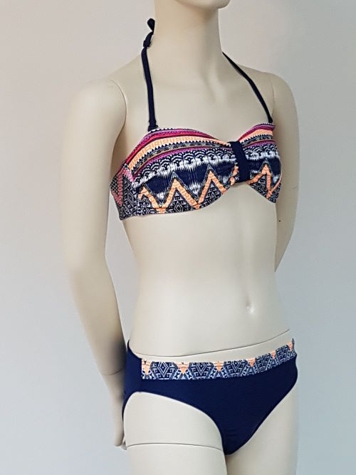 Nickey Nobel Jennifer marine blauw/print bikini set