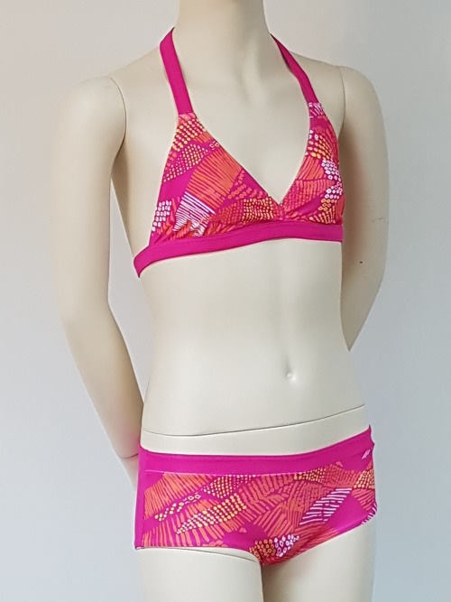 Nickey Nobel Rosa print/roze bikini set