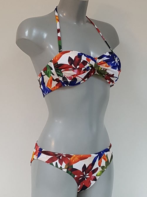 Bomain Mauritius blauw/print bikini set