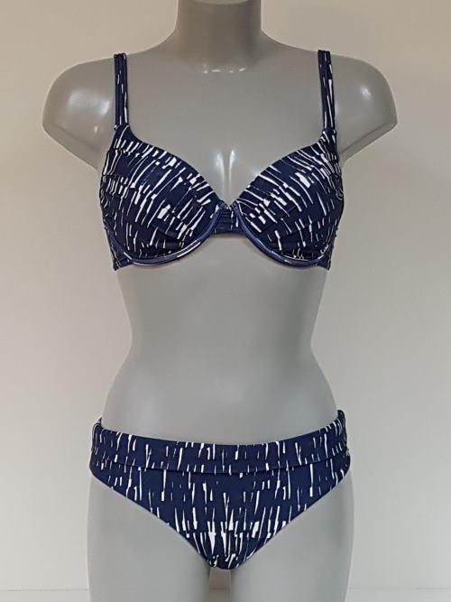 Bomain Seychellen jeans blauw bikini set