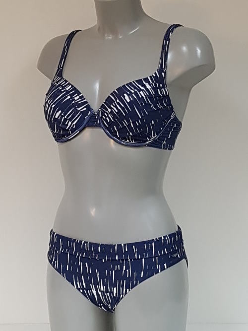 Bomain Seychellen jeans blauw bikini set