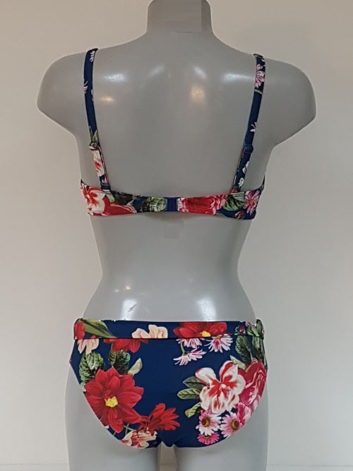Bomain Mauritius blauw/print bikini set