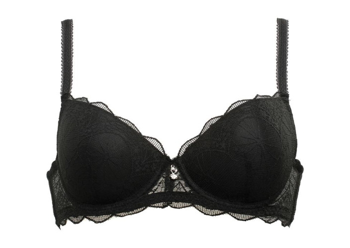 Naturana Light Lace zwart voorgevormde bh