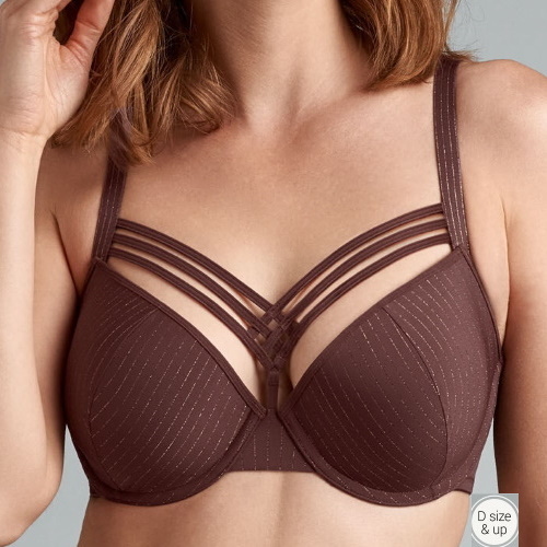 Marlies Dekkers Dame de Paris bruin/print voorgevormde bh