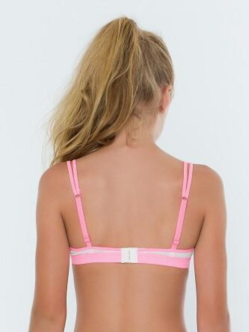 Boobs & Bloomers Anny wit/roze meiden bh