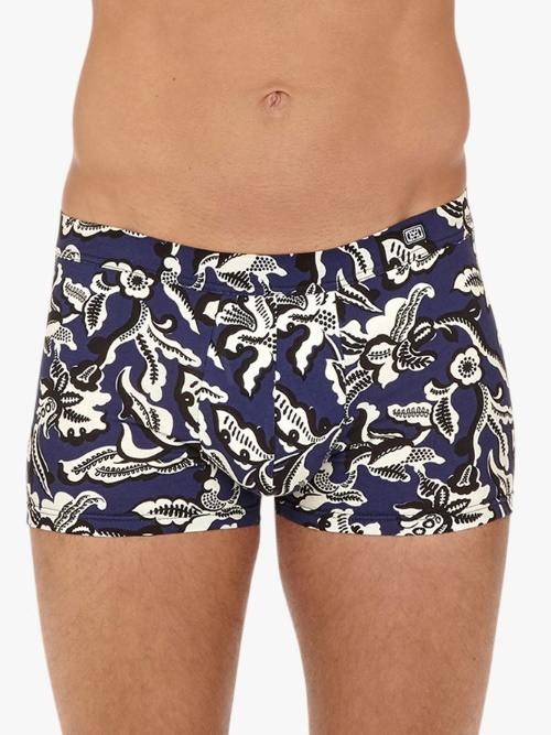 HOM Catalan marine blauw/print boxershort